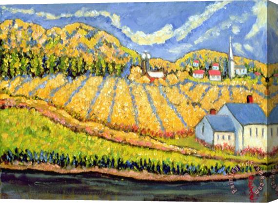 Patricia Eyre Harvest St Germain Quebec Stretched Canvas Print / Canvas Art