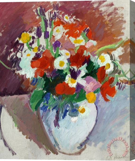 Patrick Henry Bruce Still Life: Flowers in a Vase Stretched Canvas Painting / Canvas Art