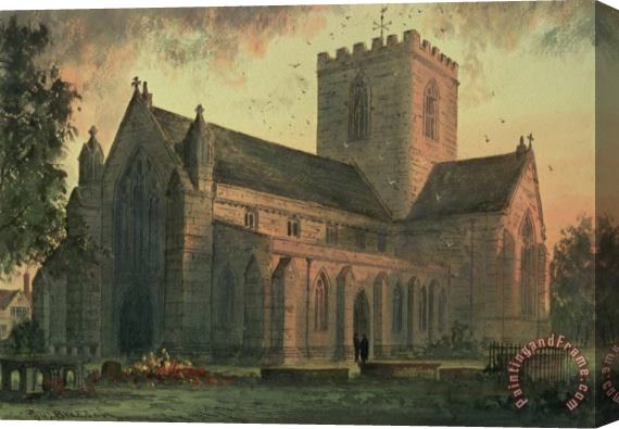 Paul Braddon Saint Asaphs Cathedral Stretched Canvas Print / Canvas Art
