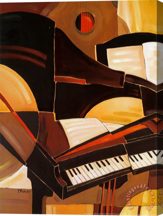 Paul Brent Abstract Piano Stretched Canvas Print / Canvas Art
