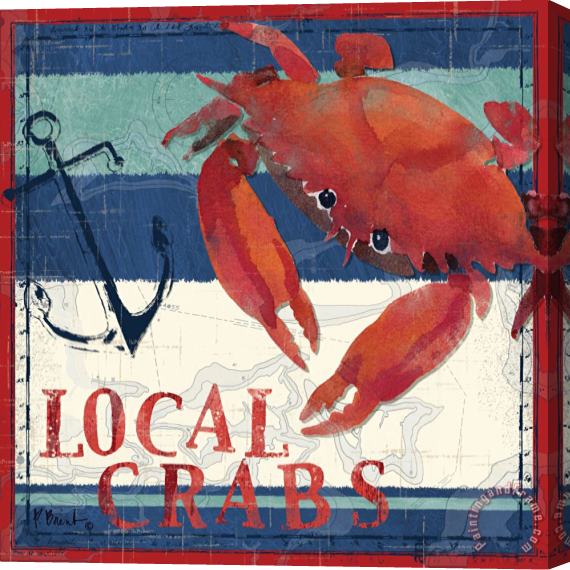 Paul Brent Deep Sea Crab Stretched Canvas Painting / Canvas Art