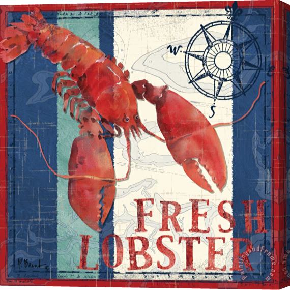 Paul Brent Deep Sea Lobster Stretched Canvas Print / Canvas Art