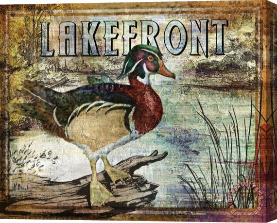 Paul Brent Duck Sign II Stretched Canvas Print / Canvas Art
