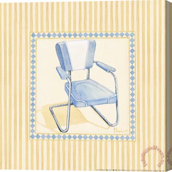 Paul Brent Retro Patio Chair III Stretched Canvas Print / Canvas Art