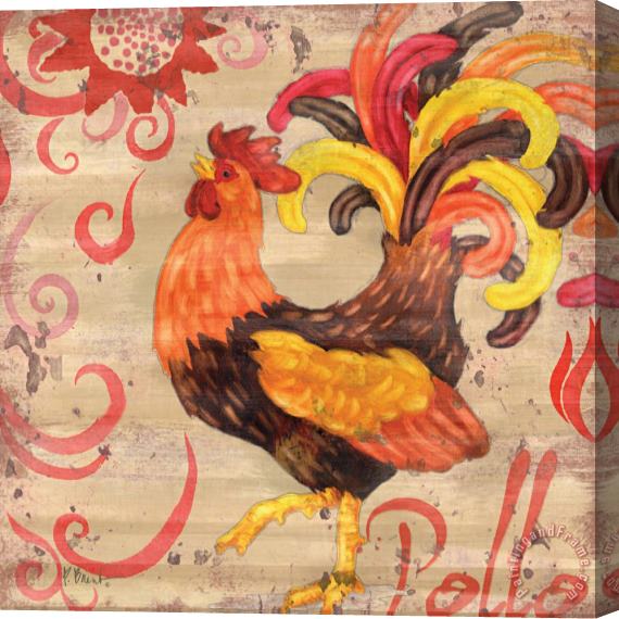Paul Brent Royale Rooster II Stretched Canvas Painting / Canvas Art