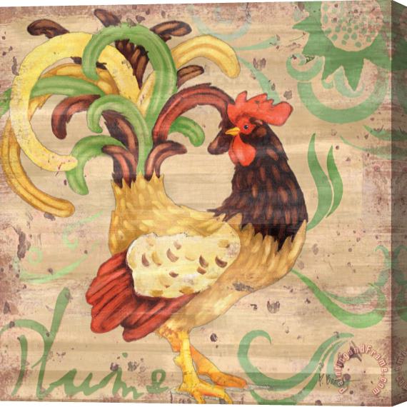 Paul Brent Royale Rooster III Stretched Canvas Painting / Canvas Art