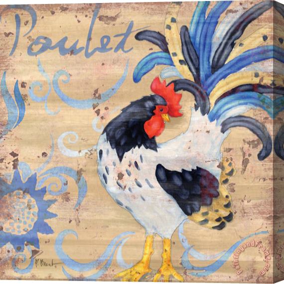 Paul Brent Royale Rooster Iv Stretched Canvas Painting / Canvas Art