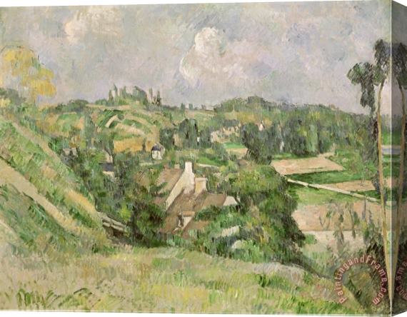 Paul Cezanne Auvers Sur Oise Seen From The Val Harme 1879 82 Stretched Canvas Painting / Canvas Art