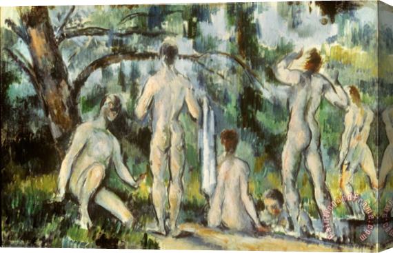 Paul Cezanne Cezanne Bathers 1892 94 Stretched Canvas Painting / Canvas Art