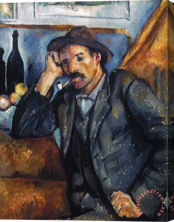 Paul Cezanne Cezanne Pipe Smoker 1900 Stretched Canvas Print / Canvas Art