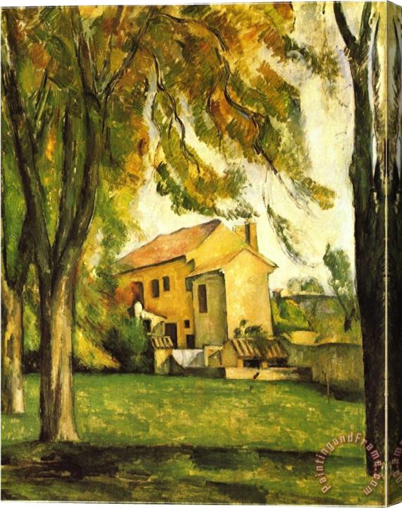 Paul Cezanne Chestnut Trees And Farm Jas De Bouffan Stretched Canvas Print / Canvas Art