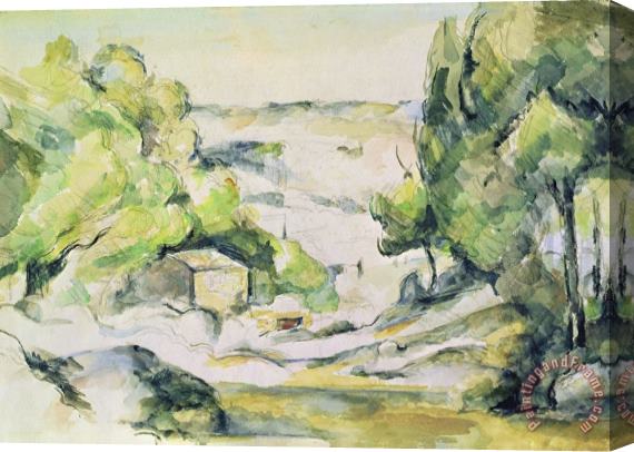 Paul Cezanne Countryside in Provence Stretched Canvas Print / Canvas Art
