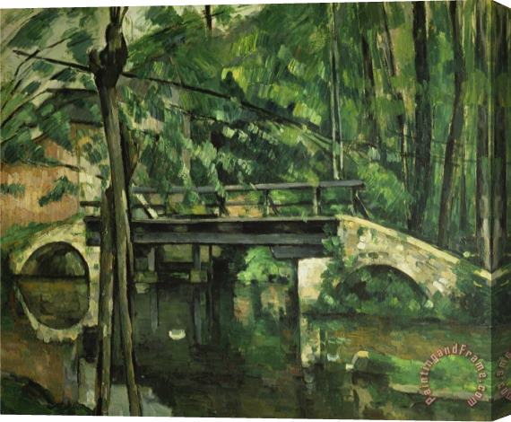 Paul Cezanne Die Bruecke in Maincy Gegen 1879 Stretched Canvas Painting / Canvas Art
