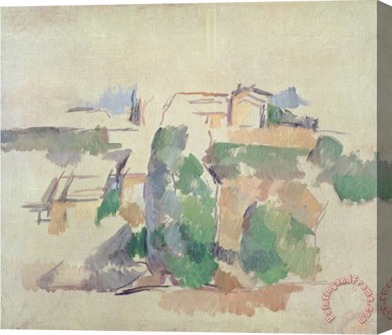 Paul Cezanne House on a Hill Close to Aix En Provence Stretched Canvas Print / Canvas Art