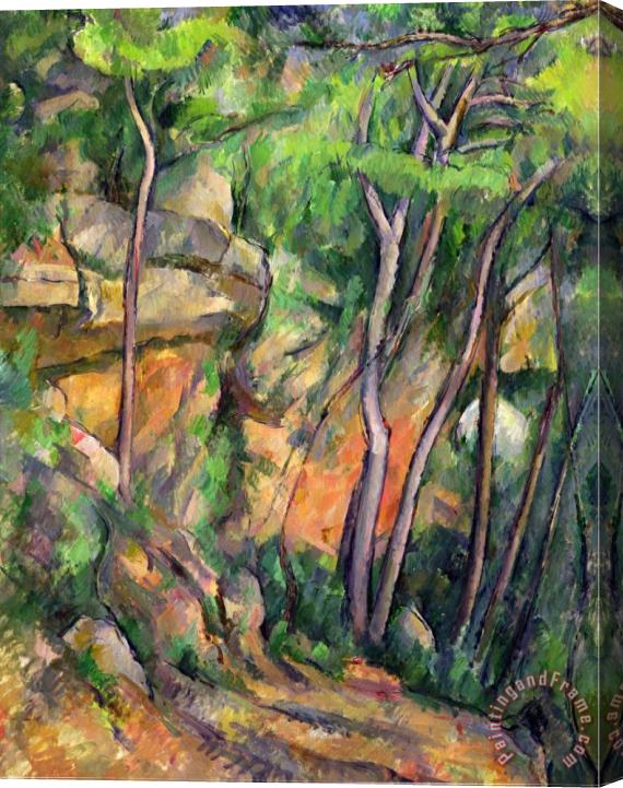 Paul Cezanne In The Park of Chateau Noir Circa 1896 99 Stretched Canvas Print / Canvas Art