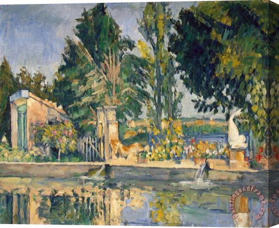 Paul Cezanne Jas De Bouffan The Pool C 1876 Stretched Canvas Print / Canvas Art