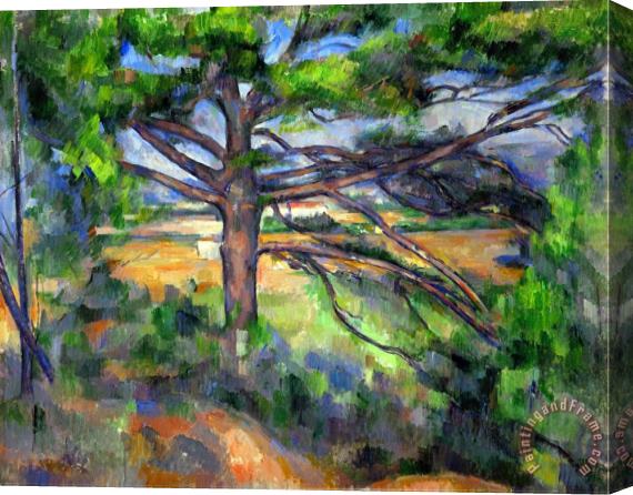 Paul Cezanne Large Pine Tree And Red Earth 1890 1895 Stretched Canvas Painting / Canvas Art