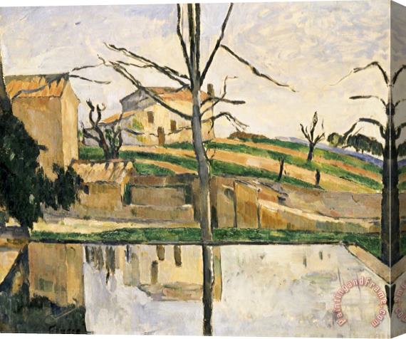 Paul Cezanne Le Bassin Du Jas De Bouffan Circa 1878 Stretched Canvas Painting / Canvas Art