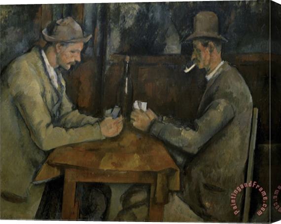Paul Cezanne Les Joueurs De Cartes Stretched Canvas Print / Canvas Art