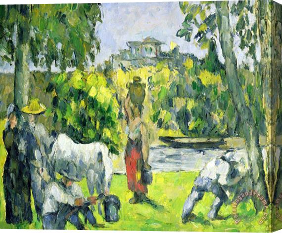 Paul Cezanne Life In The Fields Stretched Canvas Print / Canvas Art