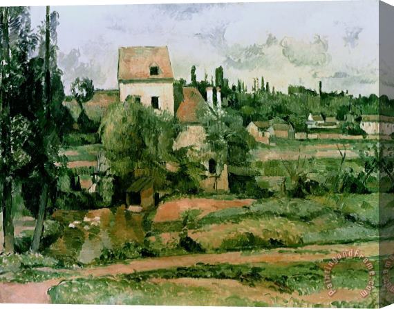Paul Cezanne Moulin de la Couleuvre at Pontoise Stretched Canvas Painting / Canvas Art