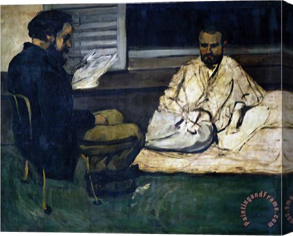 Paul Cezanne Paul Alexis Secretary to Zola Reading to Emile Zola 1869 1870 Stretched Canvas Painting / Canvas Art