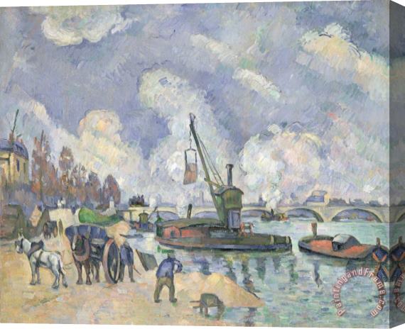 Paul Cezanne Quai de Bercy Paris Stretched Canvas Print / Canvas Art