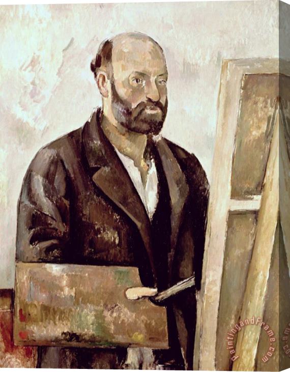 Paul Cezanne Self Portrait with a Palette 1885 87 Oil on Canvas Stretched Canvas Painting / Canvas Art