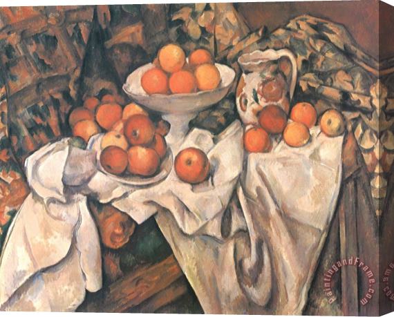 Paul Cezanne Still Life with Apples And Oranges C 1895 1900 Stretched Canvas Print / Canvas Art