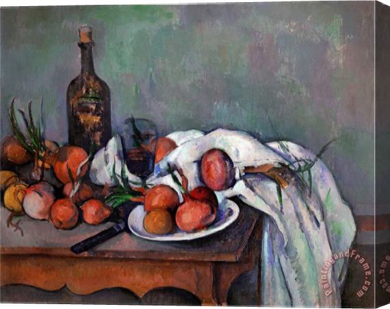 Paul Cezanne Still Life with Onions 1895 Stretched Canvas Print / Canvas Art