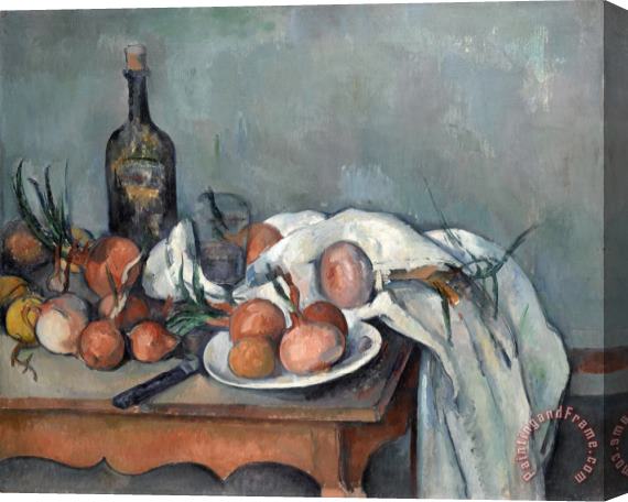 Paul Cezanne Still Life with Onions Circa 1895 Stretched Canvas Print / Canvas Art