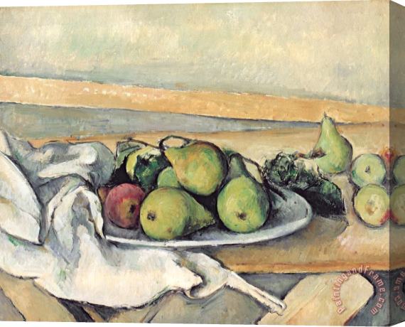 Paul Cezanne Still Life With Pears Stretched Canvas Print / Canvas Art