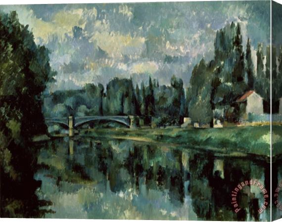 Paul Cezanne The Banks of Marne at Creteil Stretched Canvas Painting / Canvas Art