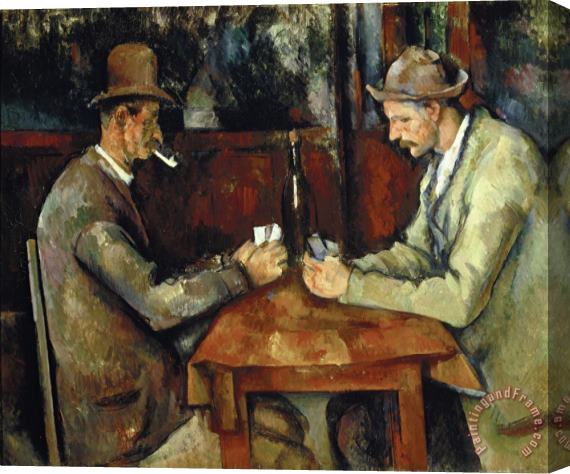 Paul Cezanne The Card Players 1890 92 Stretched Canvas Painting / Canvas Art