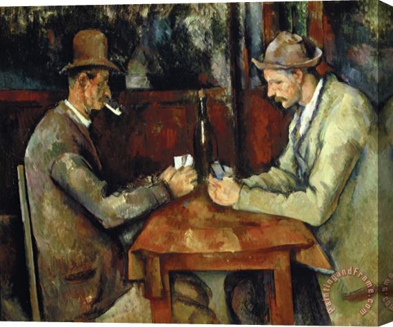 Paul Cezanne The Card Players About 1890 95 Stretched Canvas Print / Canvas Art