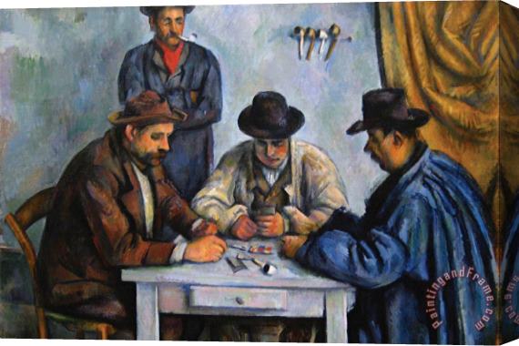 Paul Cezanne The Card Players Stretched Canvas Print / Canvas Art