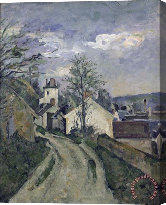 Paul Cezanne The House of Dr Gachet at Auvers Stretched Canvas Painting / Canvas Art
