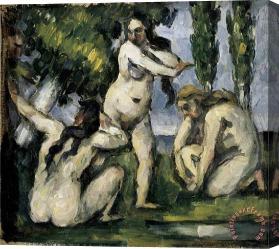 Paul Cezanne Three Bathers Trois Baigneuses Stretched Canvas Print / Canvas Art