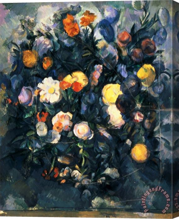 Paul Cezanne Vase of Flowers 19th Stretched Canvas Painting / Canvas Art