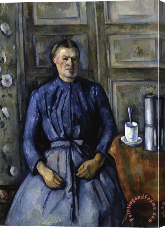 Paul Cezanne Woman with a Coffee Pot C 1890 95 Stretched Canvas Painting / Canvas Art