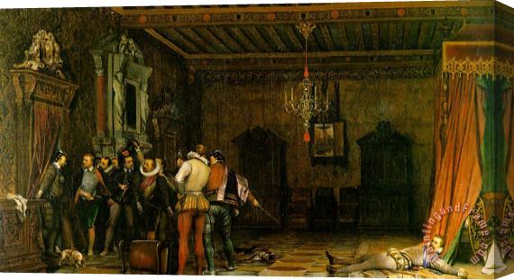 Paul Delaroche Assassination Stretched Canvas Painting / Canvas Art