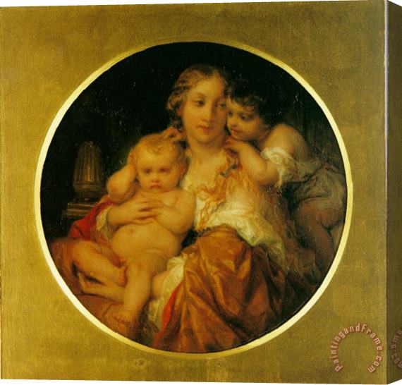 Paul Delaroche Mother And Child Stretched Canvas Print / Canvas Art