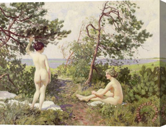 Paul Fischer The Bathers Stretched Canvas Painting / Canvas Art
