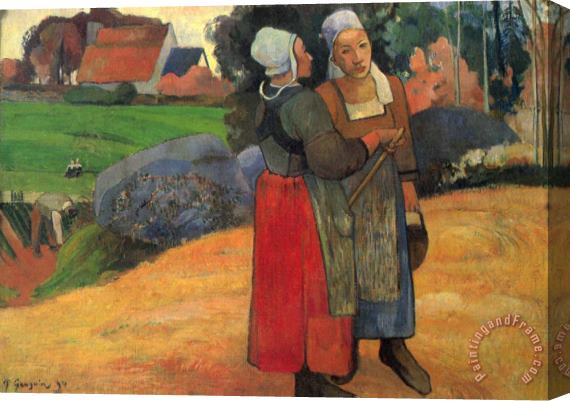 Paul Gauguin Britons Camperoles Stretched Canvas Painting / Canvas Art