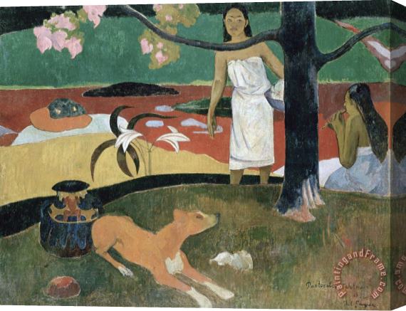 Paul Gauguin Pastorales Tahitiennes Stretched Canvas Painting / Canvas Art