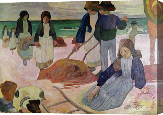 Paul Gauguin Seaweed Gatherers Stretched Canvas Painting / Canvas Art