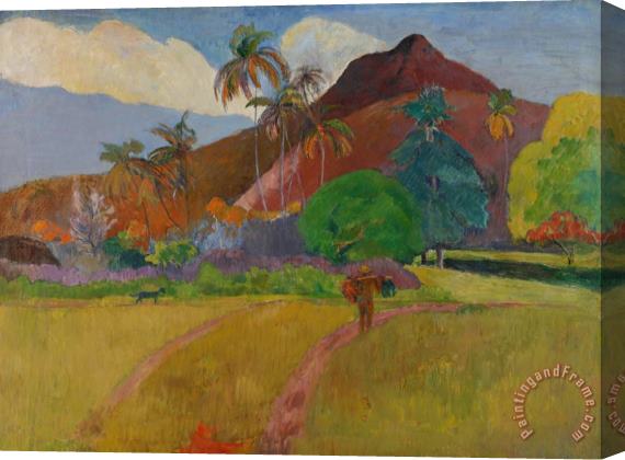 Paul Gauguin Tahitian Landscape Stretched Canvas Print / Canvas Art