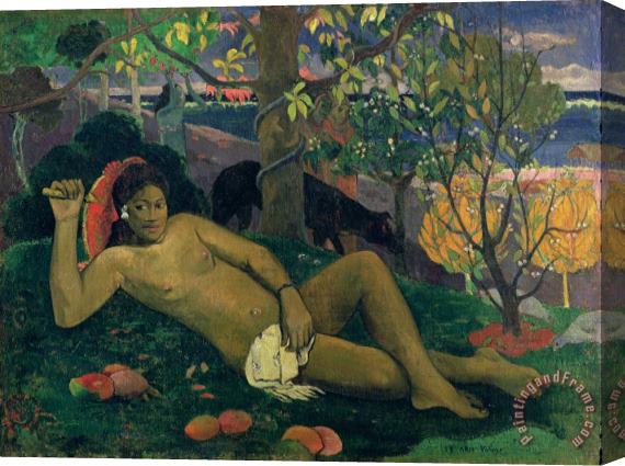 Paul Gauguin The Kings Wife Stretched Canvas Painting / Canvas Art