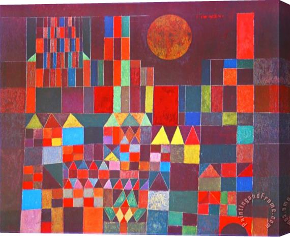 Paul Klee Castle And Sun 1928 Stretched Canvas Painting / Canvas Art