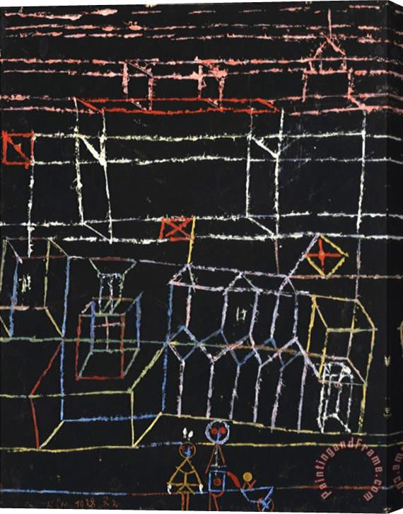 Paul Klee Children of The City Kinder Von Der Stadt Stretched Canvas Print / Canvas Art